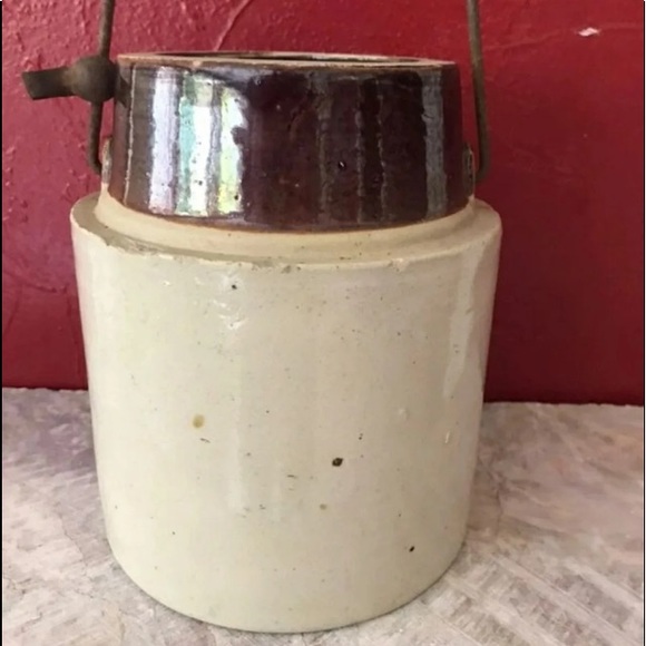 Vtg Western Earthenware Stoneware Crock Handle - Picture 3 of 11